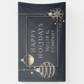 Kerst Mis Chic Zakelijk Modern Kerstfeest Spandoek (Verticaal)