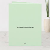 KERST MIS JE MEISJE KAT WELKOMSTKAART KAART (Achterkant)