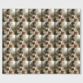KERST MIS JESUS EN LAM CADEAUPAPIER (Vlak)