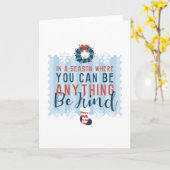 KERST MIS KUN JE ALLES ZIJN, WEES AARDIG KAART (Gele Bloem)