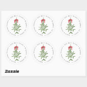Kerst Mistletoe Adres Label Sticker (Vel)