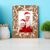 Kerst Mistletoe en bessen Botanisch Gegraveerde Lijstjes