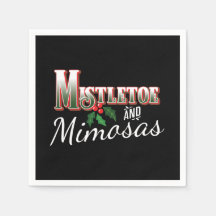 KERST MISTLETOE EN MIMOSAS PAPIER ONTKOPPELING