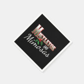 KERST MISTLETOE EN MIMOSAS PAPIER ONTKOPPELING SERVET (Hoek)