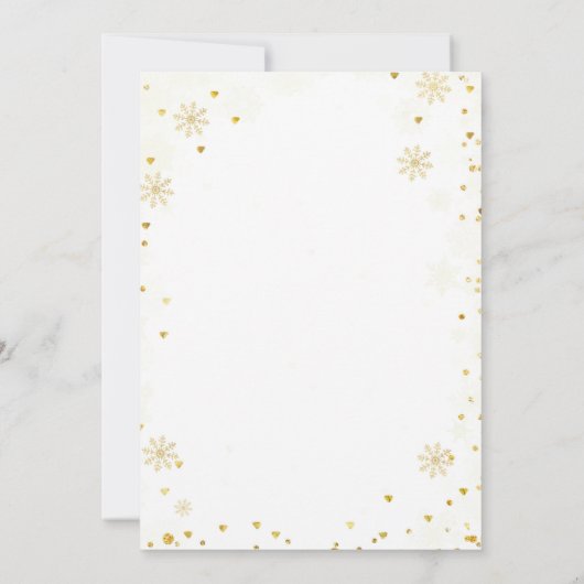 Kerst Mistletoe & Martini Goud Vrijgezellenfeest Kaart (Achterkant)