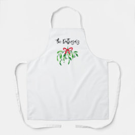 Kerst Mistletoe NAAM Feestelijke Vakantie Bakken Schort