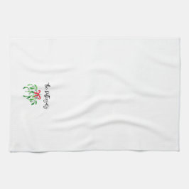 Kerst Mistletoe NAAM Feestelijke Vakantie Kus Fun Theedoek