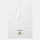 Kerst Mistletoe NAAM Feestelijke Vakantie Kus Fun Theedoek (Verticaal)