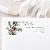 Kerst Mistletoe retour adreslabels Etiket (Insitu)