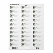 Kerst Mistletoe retour adreslabels Etiket (Full Sheet)