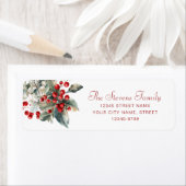 Kerst Mistletoe retour adreslabels Etiket (Insitu)