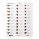 Kerst Mistletoe retour adreslabels Etiket (Full Sheet)