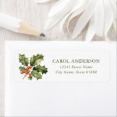 Kerst Mistletoe retour adreslabels Etiket (Insitu)