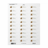 Kerst Mistletoe retour adreslabels Etiket (Full Sheet)