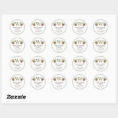 Kerst Mistletoe Ronde Stickers (Vel)