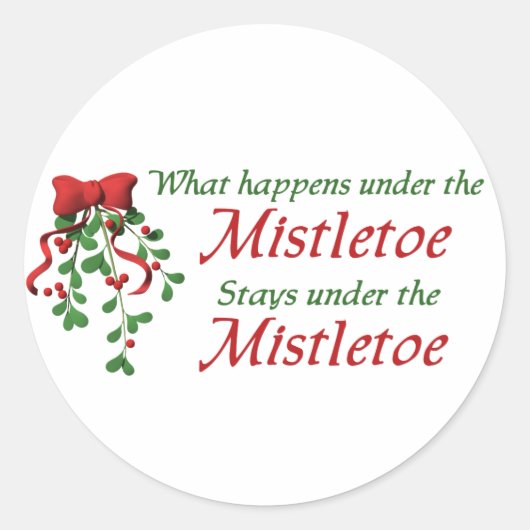 Kerst Mistletoe stickers (Voorkant)