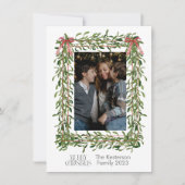 Kerst Mistletoe Trellis Foto Feestdagenkaart (Voorkant)