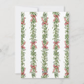 Kerst Mistletoe Trellis Foto Feestdagenkaart (Achterkant)