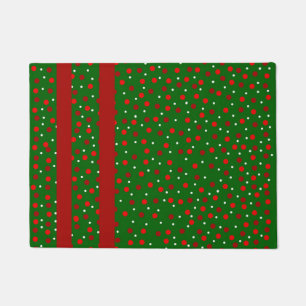 Kerst Mix Poke A Stippen & Strips deurmat