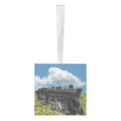 Kerst Model Treinen Kubus Ornament (Rechts)