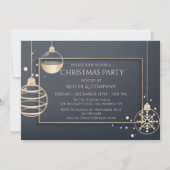 Kerst Modern Chic Corporate Christmas Party Kaart (Voorkant)