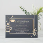 Kerst Modern Chic Corporate Christmas Party Kaart (Staand voorkant)