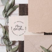 Kerst modern elegant minimaal script uniek rubberstempel