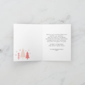 Kerst Modern Script Custom Photo Feestdagen Kaart (Binnen)