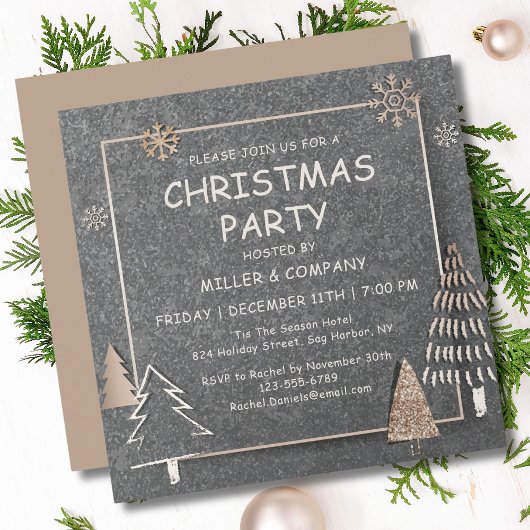 Kerst Modern Vakantie Corporate Christmas Party Kaart