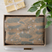 Kerst Moderne Boho Botanische Groenelementen Tissuepapier (Geschenk)