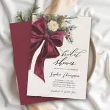 Kerst Moderne Bourgogne Boog Bruidsdouche