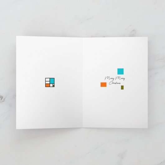 Kerst - Moderne kunst Feestdagen Kaart (Binnen)