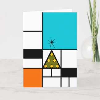 Kerst - Moderne kunst Feestdagen Kaart