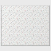 Kerst Moderne Lijn Kunst Cadeaupapier (Vlak)