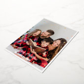 Kerst moderne minimale foto script sterkaart folie feestdagenkaart (Gedraaid)