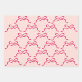 Kerst Moderne Roze Vakantie Bogen Inpakpapier Vel (Voorkant 2)