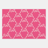 Kerst Moderne Roze Vakantie Bogen Inpakpapier Vel (Voorkant)