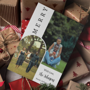 Kerst Moderne Vrolijke Foto Gepersonaliseerd Kaart