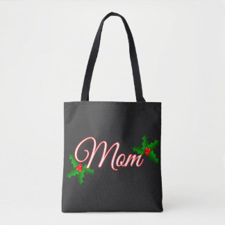 Kerst Moeder Rode Hulstbes Festieve Cadeau voor Mo Tote Bag