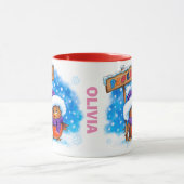 Kerst mok aangepaste naam Peace Robin (Midden)