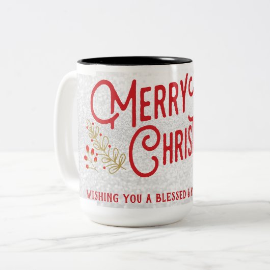 Kerst mok Cup (Voorkant links)