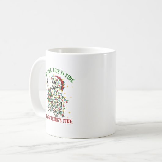 Kerst Mok Grappige Quote Gift Koffie Hot Coco Mok (Voorkant links)