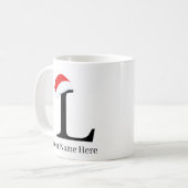 Kerst Mok "L" Initiaal (Voorkant links)