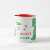 Kerst mok - Meowy Christmas Cat & Tree (Midden)