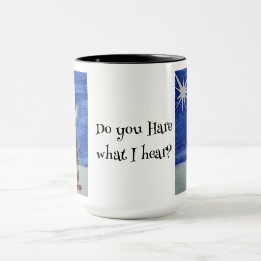 Kerst mok met konijn (Midden)