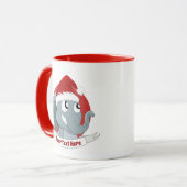 Kerst mok met leuke cartoon olifant (Voorkant links)