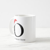 Kerst Mok "O" Initiaal (Voorkant links)