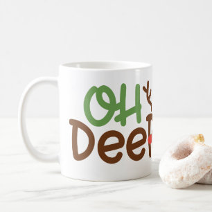 Kerst Mok: Oh Deer Coffee Mok