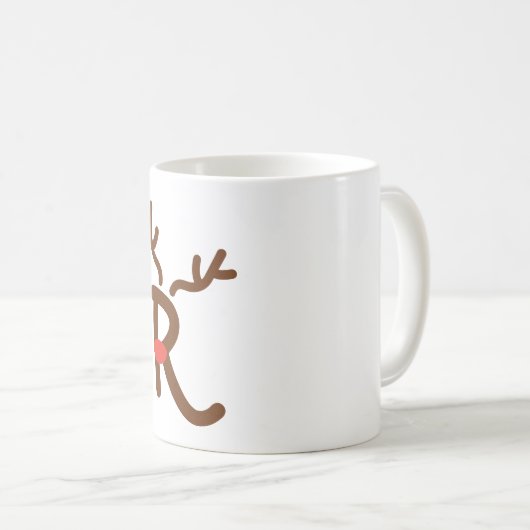 Kerst Mok: Oh Deer Coffee Mok (Voorkant rechts)