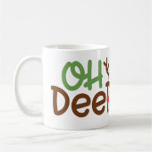 Kerst Mok: Oh Deer Coffee Mok (Links)